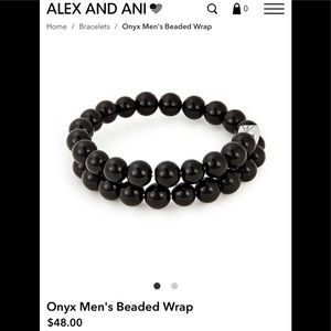 Alex and Ani Onyx Bracelet